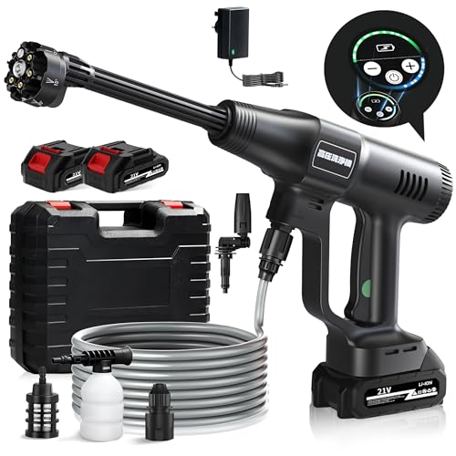 Fcalvy - 高圧洗浄機 コードレス 充電式 2段階水压モード 6in1